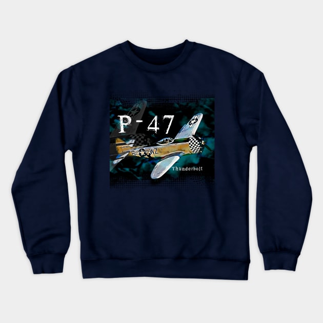 Thunderbolt P47 Crewneck Sweatshirt by aeroloversclothing